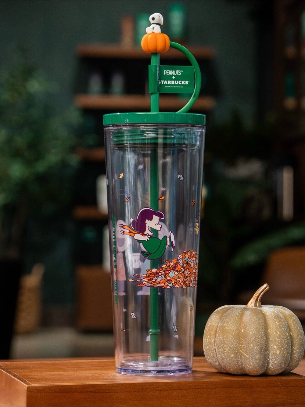 Starbucks x Peanuts Lucy Tumbler Cup with Straw